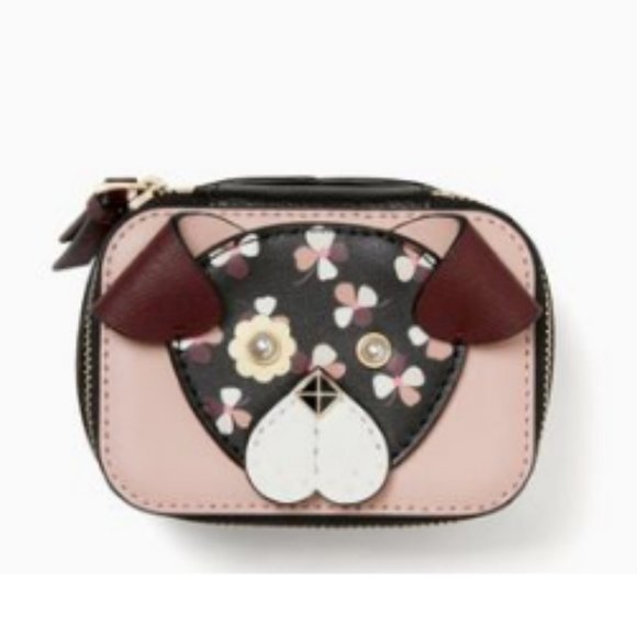 kate spade Floral Pup Jewelry Holder case nwt - Picture 1 of 7
